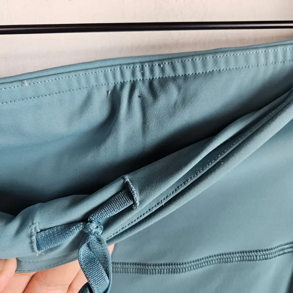 Lululemon Fast & Free 7/8 Tight II 6 Pacific Breeze Aqua Blue‎ Leggings
